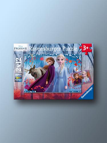 Frozen 2 Hidden World 2x12 Pieces Ravensburger Age 3+ Puzzle 2x12 Pieces