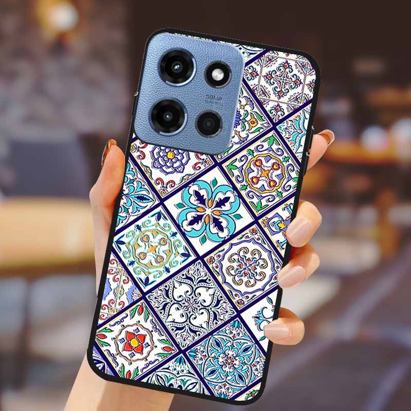 For Motorola G 5G 2025 Phone Case Bumper Soft TPU Silicone Back Cover 3D Flower Emboss Shell For Motorola Moto G 5G Fundas Coque