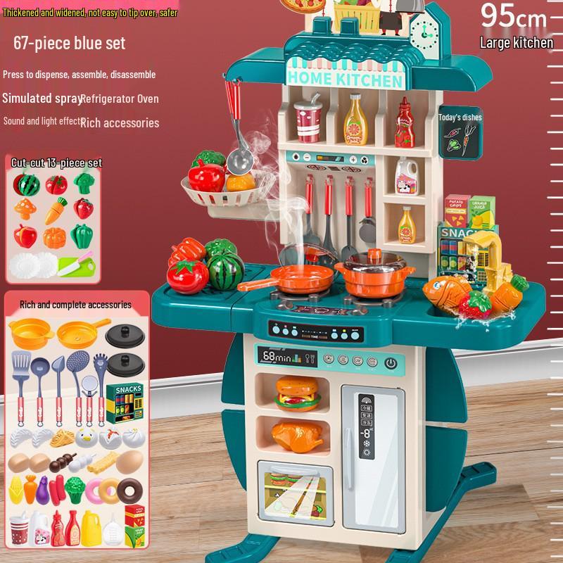 Mateřská škola K1 Domeček pro panenky Kuchyňský a Stolní nádobí Set