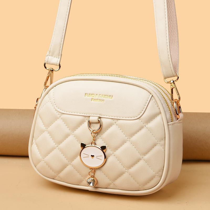 Trendy Women's Bag New Fashion Small Round Bag Diamond Versatile Messenger Bag Shoulder Bag