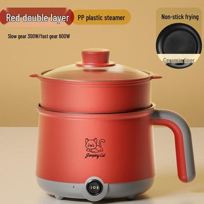 Mini Panela Elétrica Antiaderente com Cozinhador a Vapor