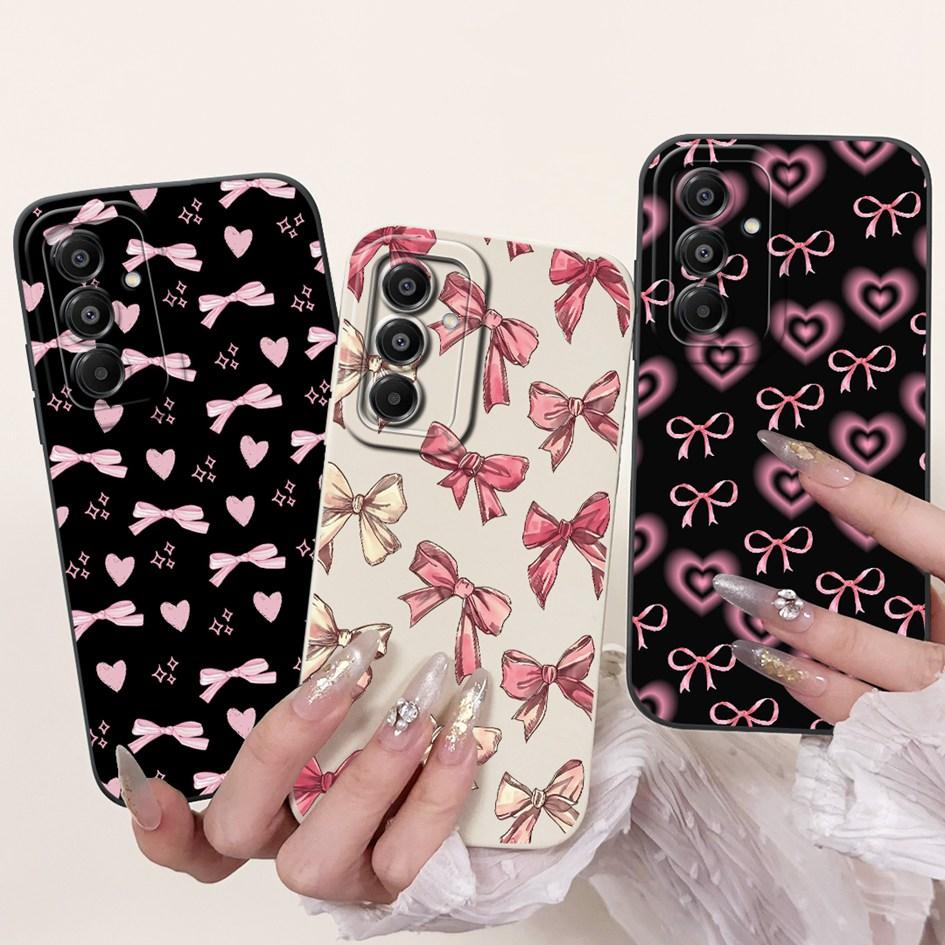 For Samsung Galaxy A17 Case SM-A176B Luxury Bowknot Flower Soft Silicone Shockproof Cover For Samsung A17 4G SM-A175F A 17 Shell