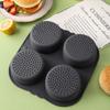Non-stick Hamburgerbrödsform Silikon Burgerbrödsbakare Värmetålig Brödform Hushåll
