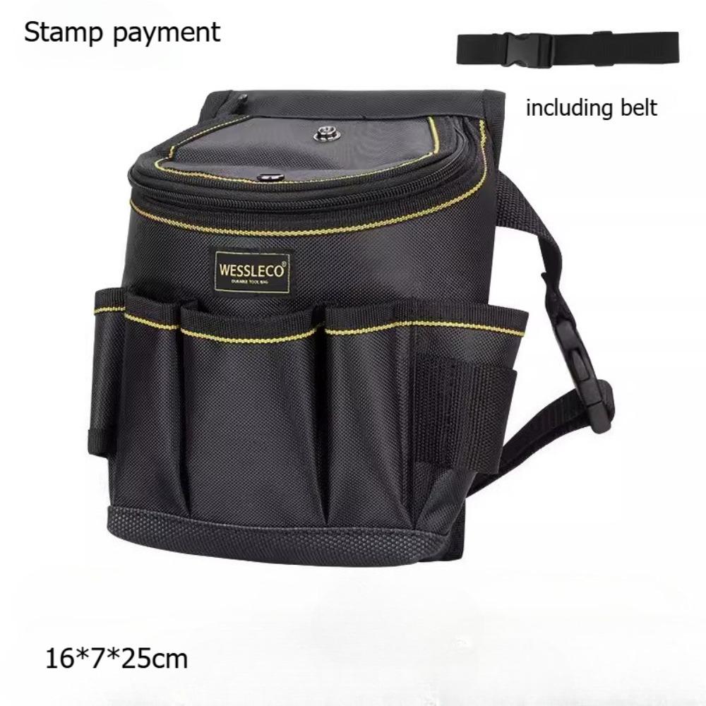 Torba biodrowa na narzędzia, wielofunkcyjna, torba na narzędzia do napraw, mały rozmiar, płótno, pas elektryka, zestaw narzędzi, na place budowy