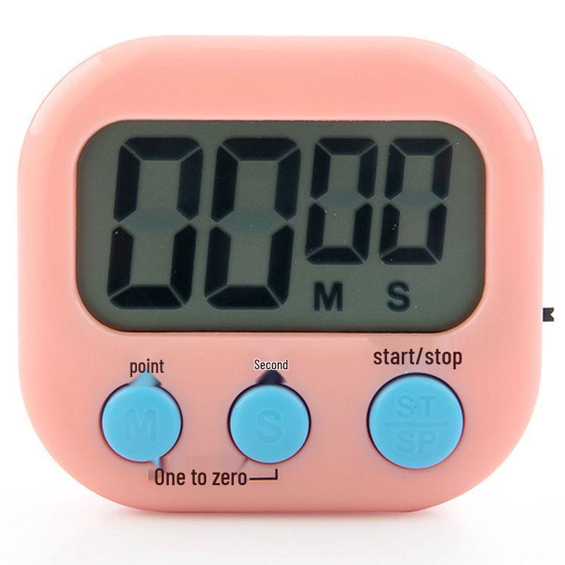 Kitchen Timer & Alarm Clock: Loud, Cute, Electronic Stopwatch for Students.
