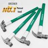 Green Forest Claw Hammer with Magnetic Nail Remover and Fiber Handle for Woodworking