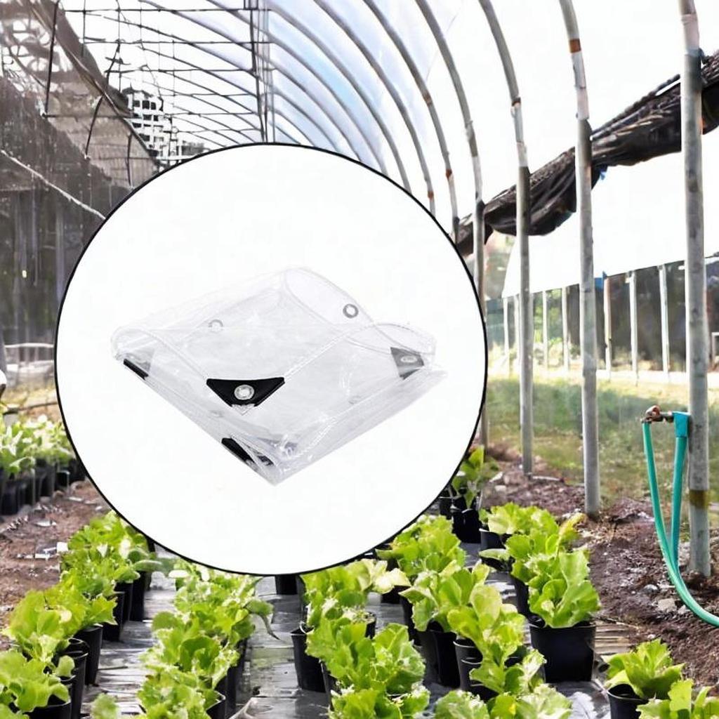 Transparente PVC-Plane, Regentuch, verdicktes Regentuch, wasserdicht, für Terrasse und Pavillon-Camping