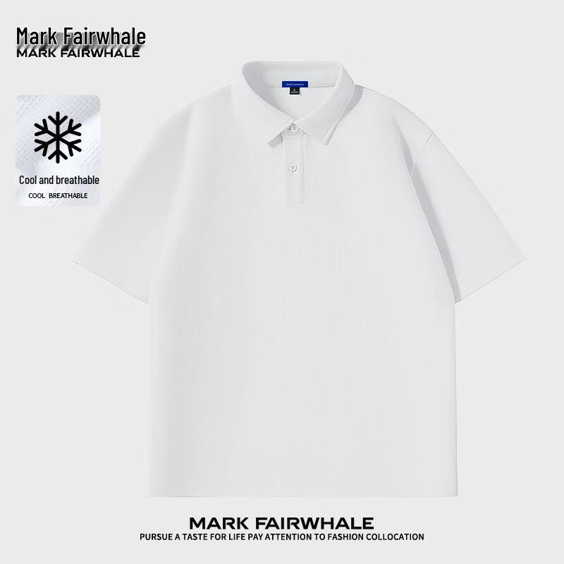 Mark Fairwhale Men's Waffle-Weave Anti-Wrinkle Short Sleeve Top