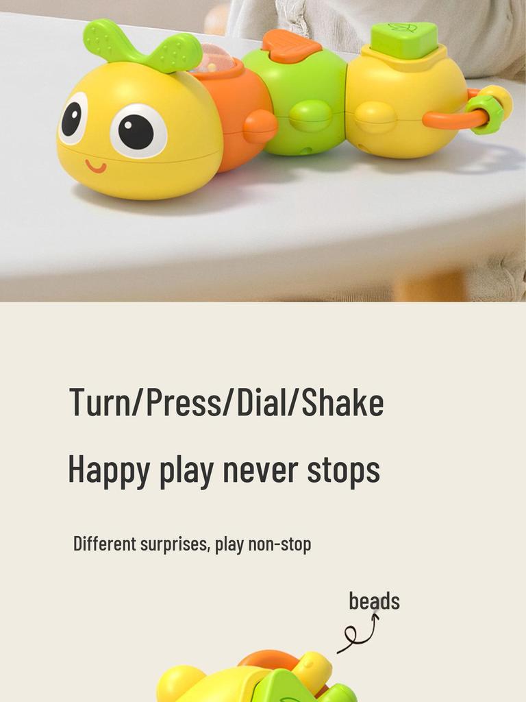 Mother and Baby Caterpillar Twisty Worm: Educational & Motor Skills Toy for Newborns