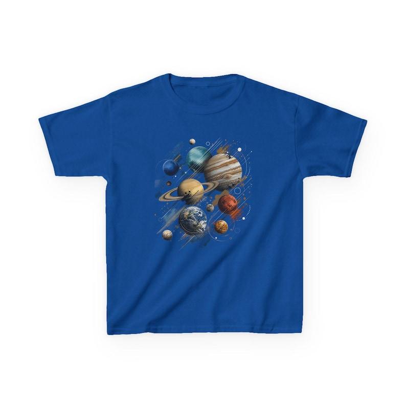 Solar System Planets Kids Tee | Space Planets Graphic T-Shirt 130
