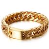 15mm Breite Edelstahl Klassisches Gliederarmband für Herren Luxuriöse Armbänder Biker Hiphop Schmuck