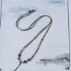 Hand-Woven Red Agate Jadeite Pendant Necklace Lanyard