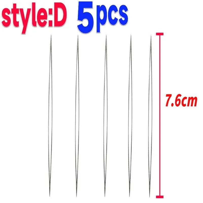 

5/10pcs Beading Needles Seed Beads Needles Big Eye DIY Beaded Collapsible Beading Pins Open Needles for Jewelry Making Tools