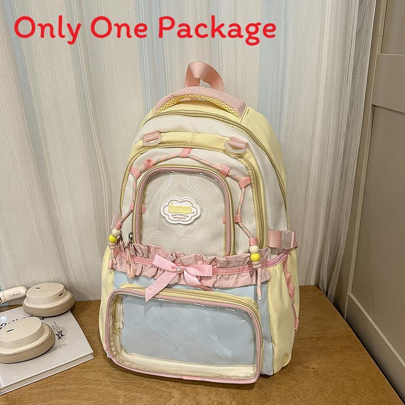 Cute Large Capacity Backpack For School Girls With Nylon Material