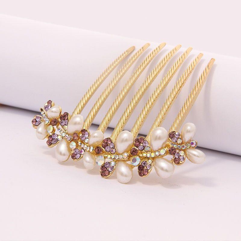 Daily Hair Jewelry for Women Girls Long Hair Holder Bling Rhinestone Hair Combs Crystal Hairpins Bride Wedding Hair Clips