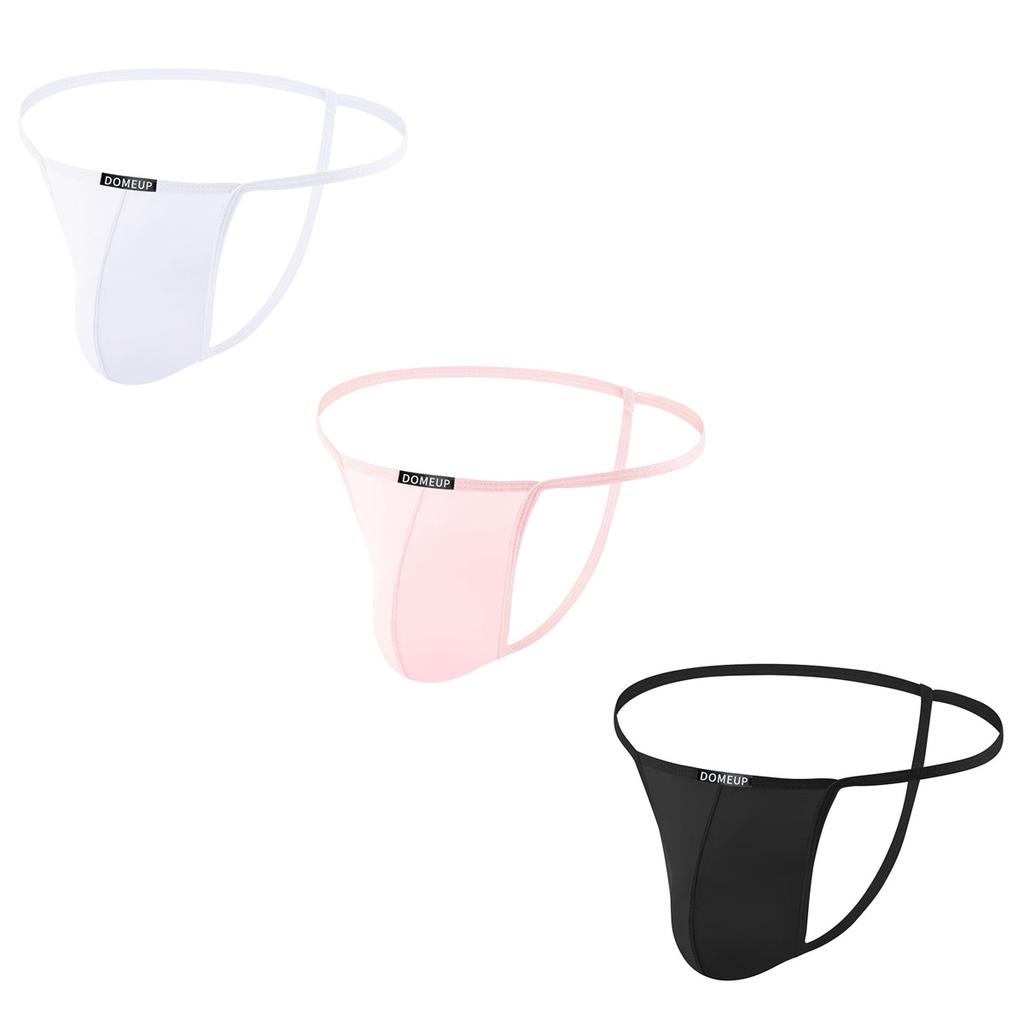 Men's Super Soft Comfortable Brief Breathable Low Rise Support Thong Underwear Elastic Waistband Bikini Underpants for Gym or Everyday Wear