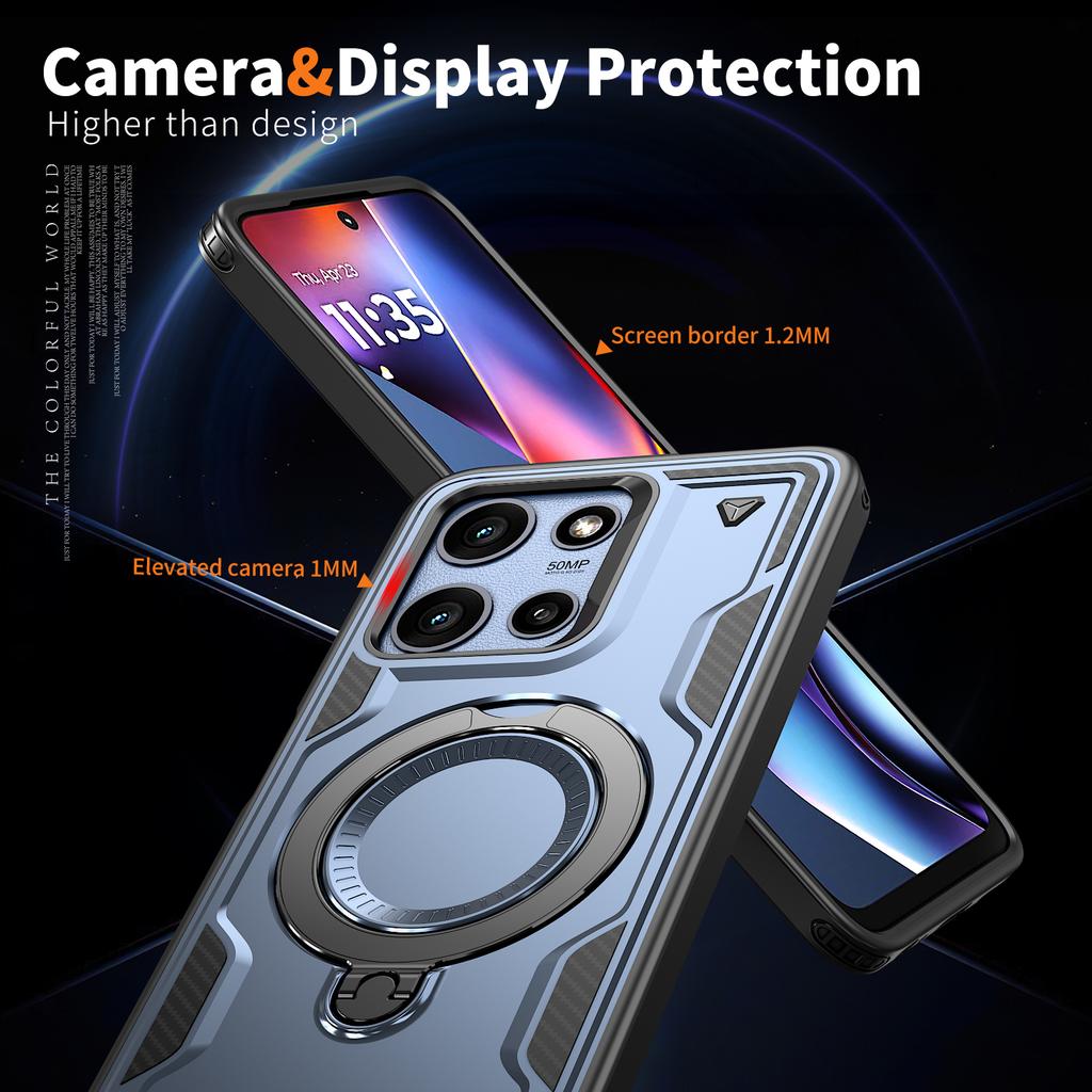 Military Shockproof Phone Case For Motorola Moto G Power Stylus 5G Edge 2025 2024 GPlay Edge G13 G23 G53 Fold Stand Armor Cover