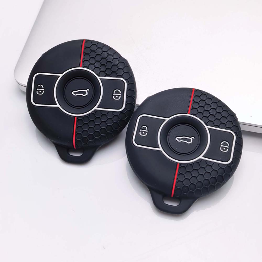 Key Holder Cover for Mercedes with Keychain Silicone Car Key Protective Cover Anti-Scratch Anti-Shock Keychain Holder Soft Grip Texture