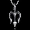 New High-end Trident Pendant Handmade Necklace Trendy Men's Personality Sea God Niche Design
