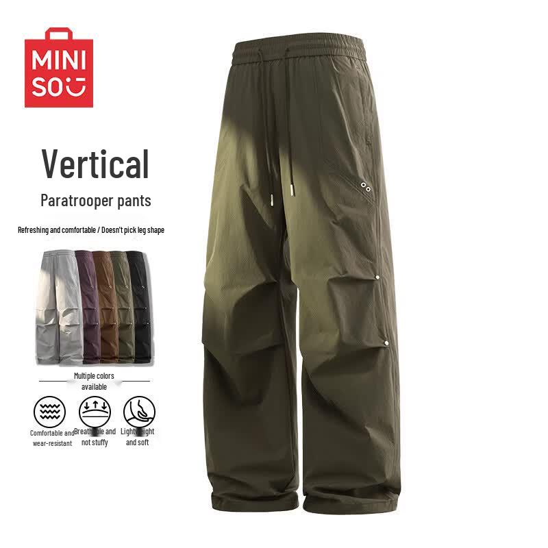 MINISO Men s Quick-Dry Straight Leg Casual Pants 3XL