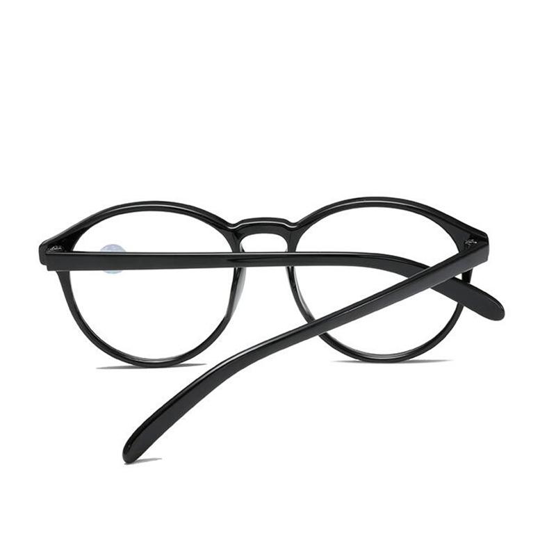 Anti Blue Light Oval Hyperopia Eyeglasses Magnifier Plastic Frame Farsighted Glasses 0 To +400 For Women Men