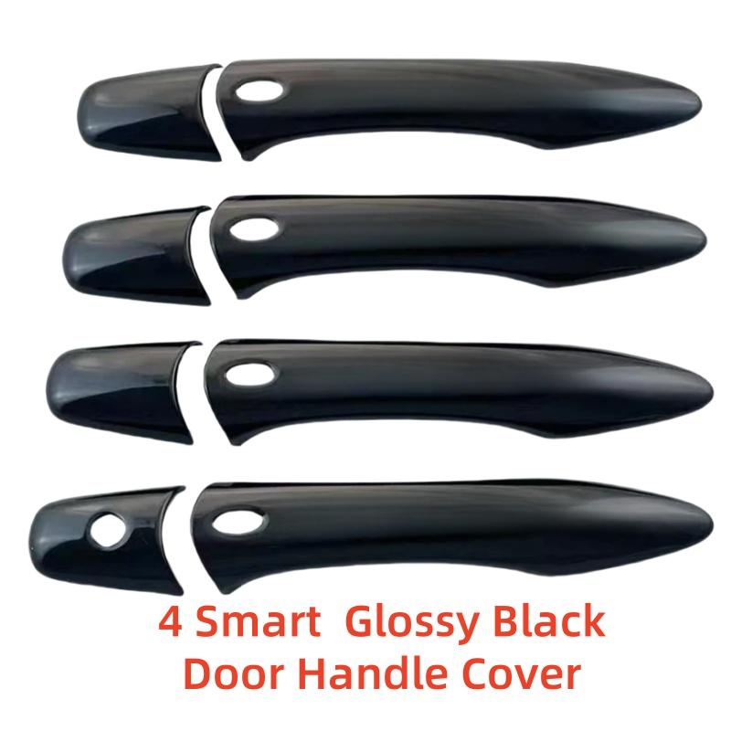 

Car Upgrade Decoration For 2013 2014 Infiniti JX JX35 SUV New ABS Black Carbon Accessory Door Handle Cover Trim Paste Style Glossy Black 4 Smart