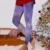 Women's Fashionable Printed Elastic Waist Slim Fit Elastic Yoga Casual Pants