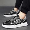 New Shoes for Men Genuine Leather Casual Shoes Street Trend Flat Skateboard Shoes Youth Cool Cow Leather Sneakers