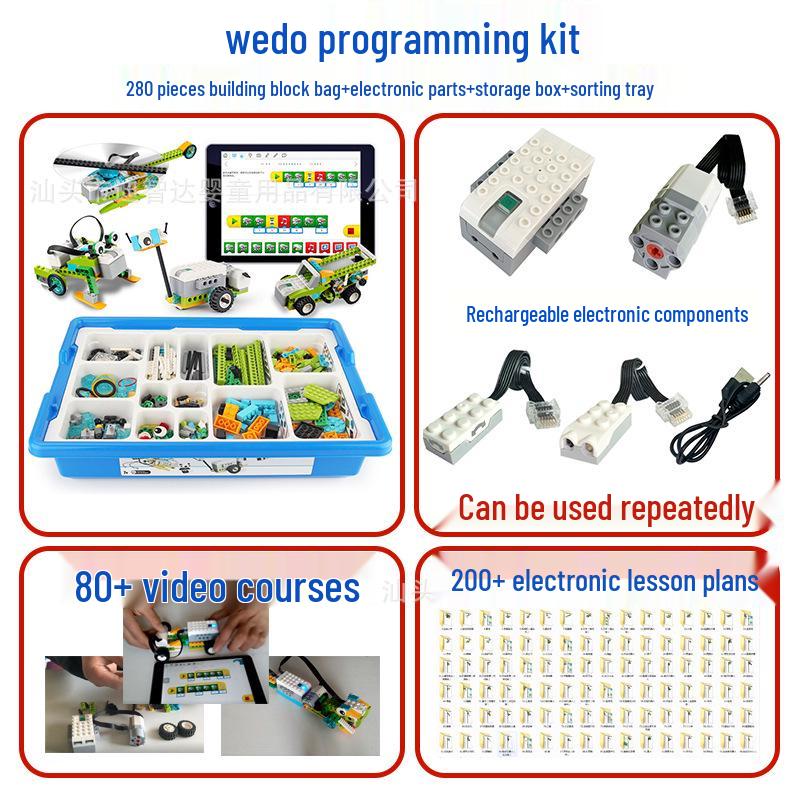 LEGO-Compatible Wedo 2.0 Programmable Robot Teaching Kit for Scratch 3.0