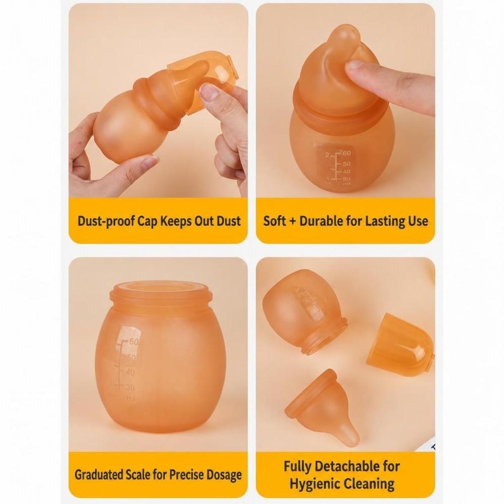 60ml Feeding Bottle Anti-bloating Milk Storage Bottle New Mini Baby Bottle for Newborn Baby