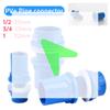 Hot Sale 2pcs PVC Connector 20/25/32/mm Thicken Fish Tank Drainage Pipe Garden Drain Pipe Aquarium Inlet Outlet Connector For Aq