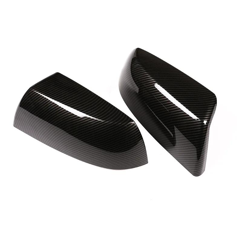 For Toyota Tundra Sequoia 2008-2020 Car Rearview Side Mirror Cover Wing Cap Sticker Exterior Door Rear View Case Trim Carbon