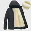 Men's Winter Cotton-Padded Jackets & Coats: Plush, Thickened, Ideal for Middle-Aged & Elderly Dads.