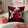 Heavy Metal British Band BBring Me the HHorizon Cushion Cover Pillowcase Short Plush Invisible zipper Room Sofa Cushion Cover