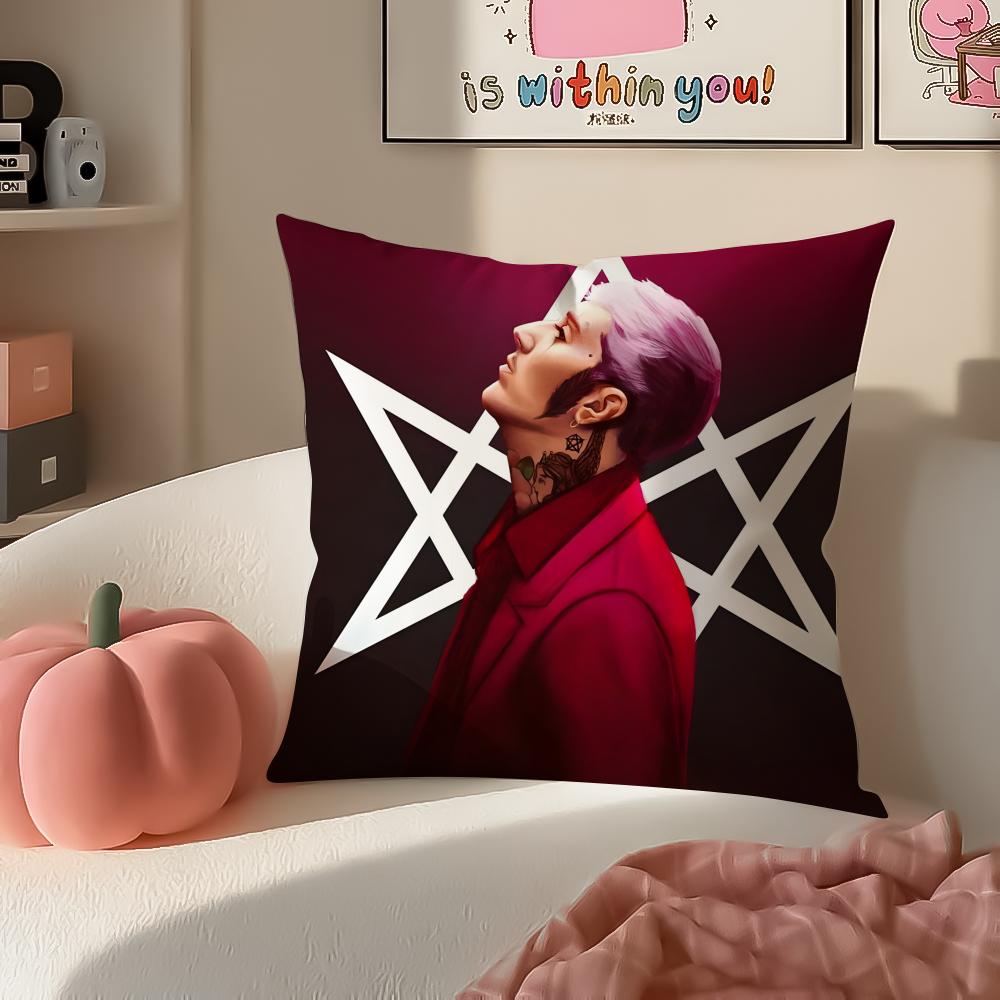 Heavy Metal British Band BBring Me the HHorizon Cushion Cover Pillowcase Short Plush Invisible zipper Room Sofa Cushion Cover