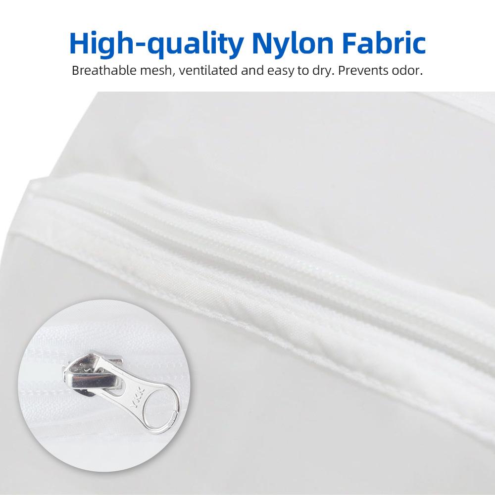 Multifunctional Mesh Laundry Bags with Zipper, 20 Gallon Plant Filter Nylon Bag, Travel Wash