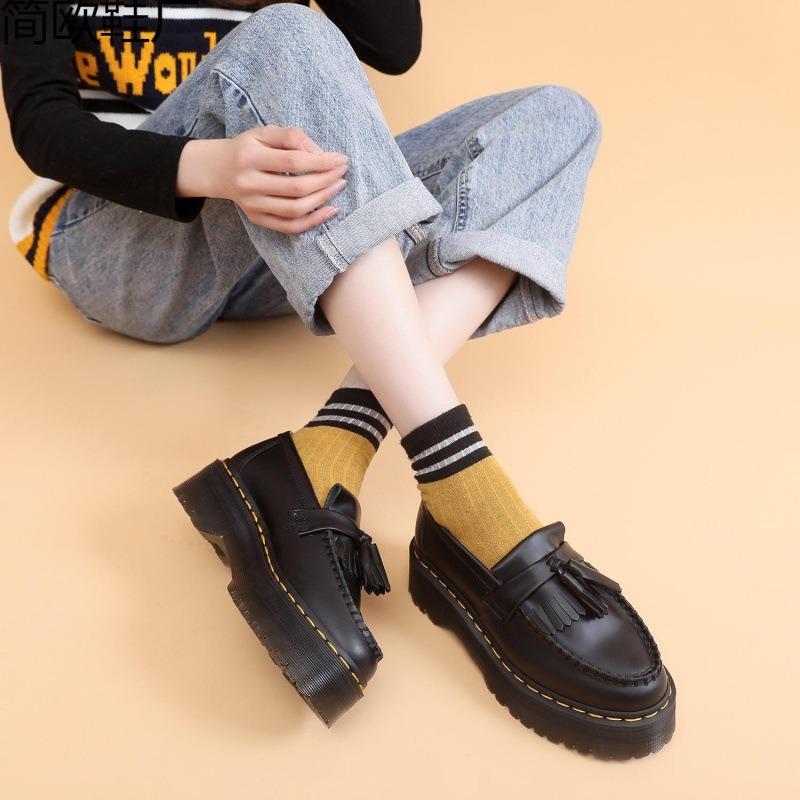 Tassel women's leather low-top small leather shoes women's fashion student versatile