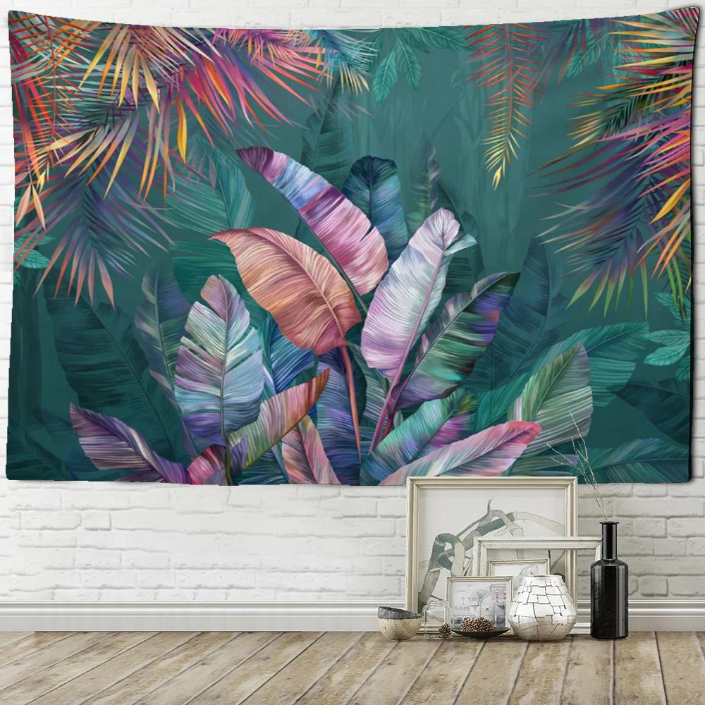 Living Room Bedroom Home Landscape Tapestry Wall Hanging Mountain Trees Tropical Rainforest Plant