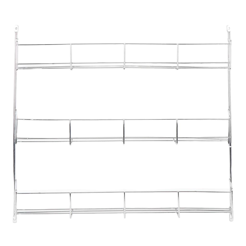 Wall Mounted Seasoning Rack Iron Seasoning Jar Organizer Wall Mounted Storage Shelf for Kitchen Cabinet Pantry Door
