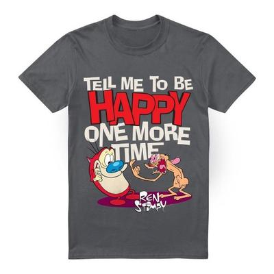 Ren & Stimpy Mens Tell Me To Be Happy T-Shirt