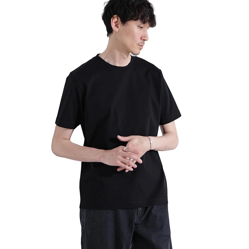 

[Nano Universe] anti-smell crew neck T-shirt short sleeve men s XL 010 black 672-5124202