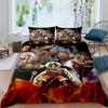 A Set of ONE PIECE Themed Bedding, 3D Digitally Printed, All-season Polyester Duvet Cover and 2 Pillowcases.