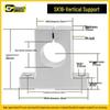 Aluminum Vertical Shaft Support Block Bracket SK Series (Sizes: 8-50)