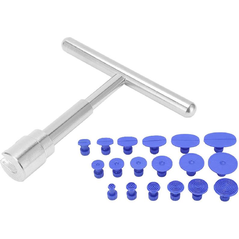 

Dent Remover Kit, Wide Applications Dent Removal T Bar Hand Tool for Auto Body Damage Repair