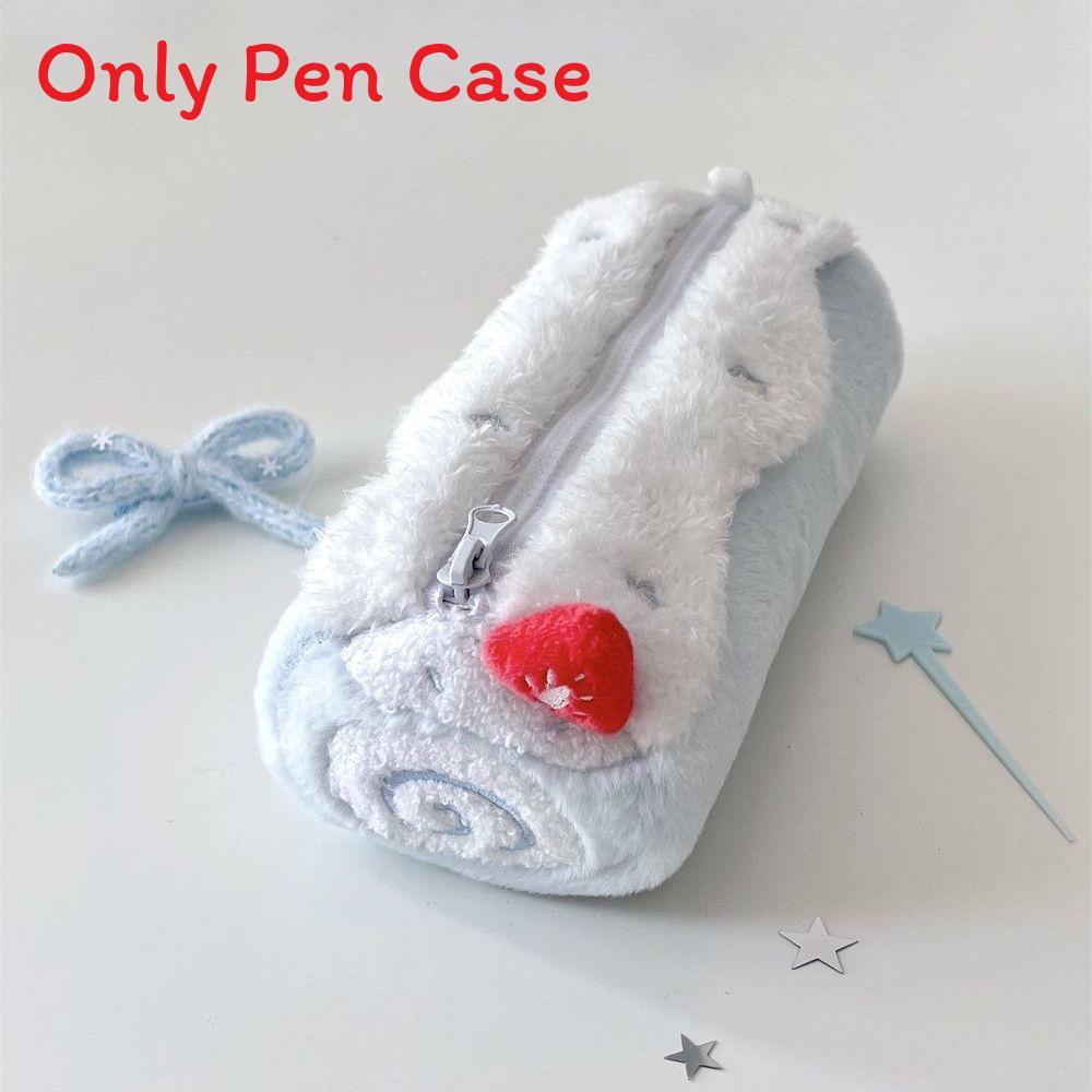 Plush Pencil Case With Large Capacity For Students And Kids