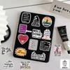 Creative Divorce Design Sticker Decals Collection 50Pcs Auto Adhesive Decorative Labels For Phone Technology Accessories Multicolor