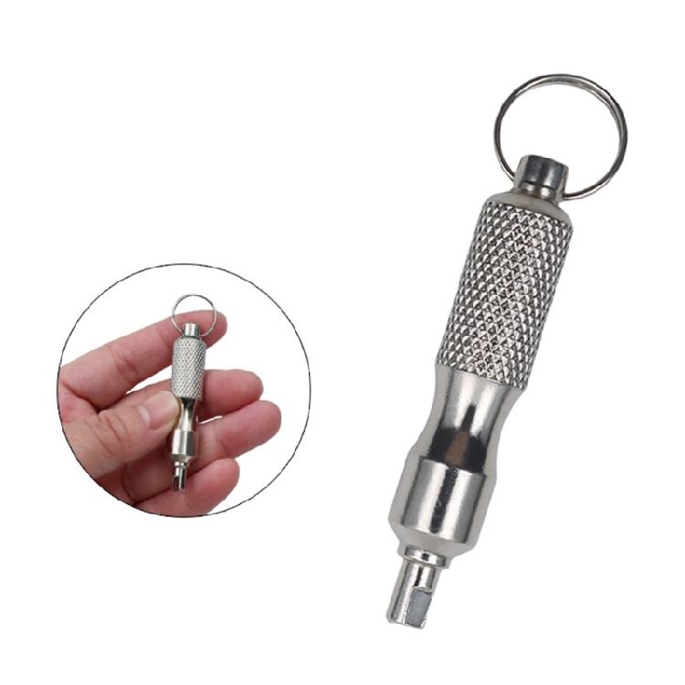 Practical Convenient Lightweight Tire Valves Wrench Keychain Disassembly Tool Suitable For Quick Access During Long Trip