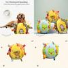 Plush Pet Soccer Ball With Bell For Teething And Entertainment For Small Canines
