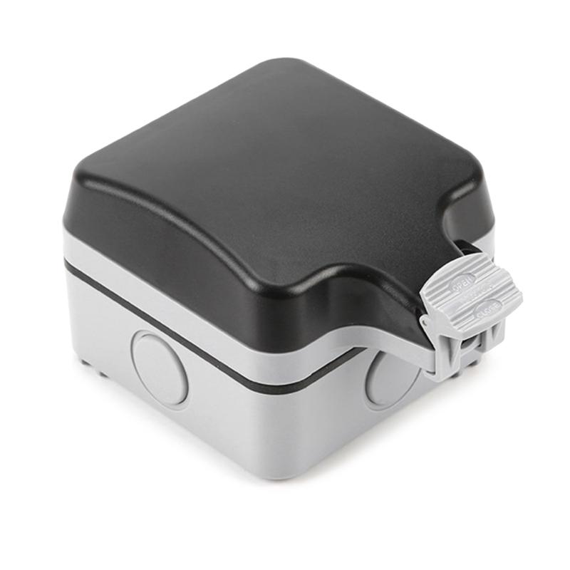 Zewnętrzna Skrzynka Gniazdek z Wyłącznikami IP66 Wodoodporna Osłona Wtyczki Gniazdka Etui Ochronne