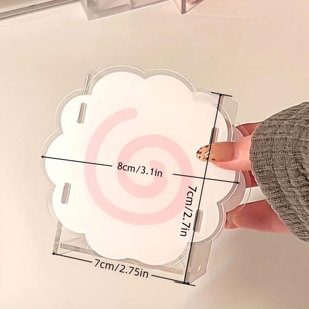 Korean Style Acrylic Pen Holder Cute Fish Cake Desktop Organizers Box Cosmetic Brush Organizer Stationery Pen Storage Boxs